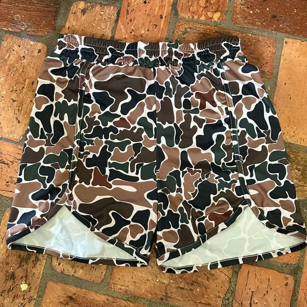Camo camouflage pull on shorts 2 pair